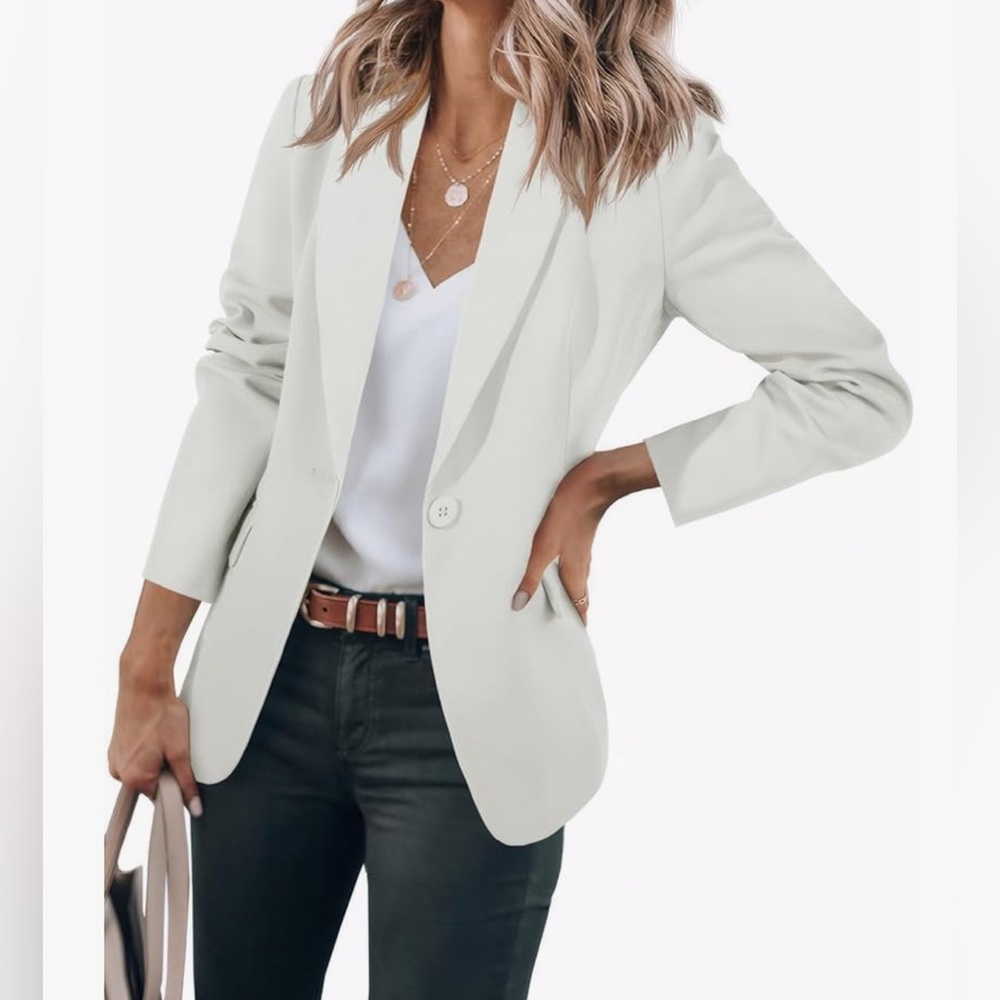 Cicy Bell Casual  Open Front Long Sleeve Work Office Jackets Blazer - BNWOT